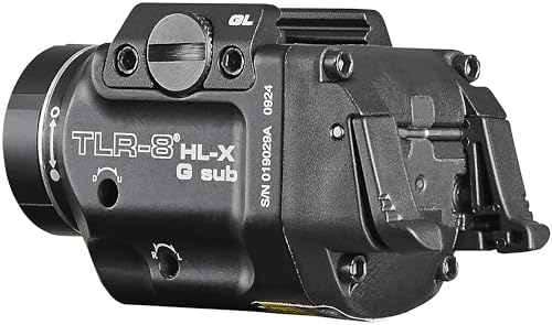 Streamlight TLR-8 HL-X G 1000-Lumen Tactical Flashlight with Green Laser for Glock 43X/48 MOS Black