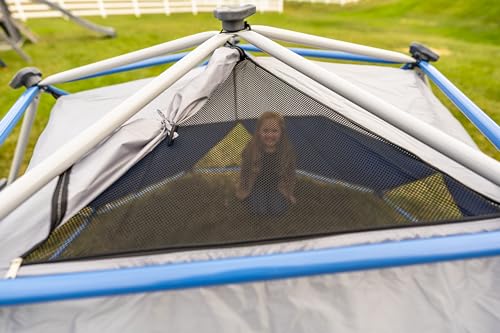 Jack and June Jungle Gym Canopy Set Outdoor Play UV-Resistant Blue/Grey