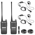 Motorola Solutions 2 x CP100D UHF Portable Two Way Radio Bundle with Earpiece Black
