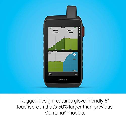 Garmin Montana 700i GPS Touchscreen Navigator with inReach Technology and Bicycle Handlebar Mount