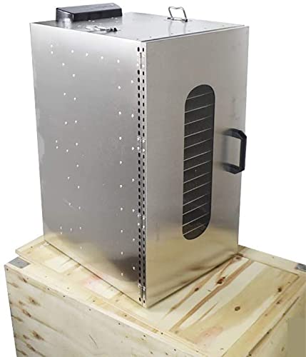 INTSUPERMAI 20 Layer Commercial Food Dehydrator Stainless Steel Silver