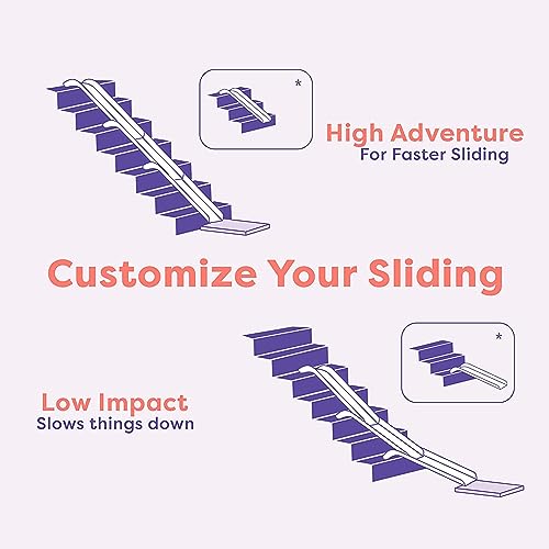 Stairslide Kids Indoor Slide 8-Pack Plastic Play Set White