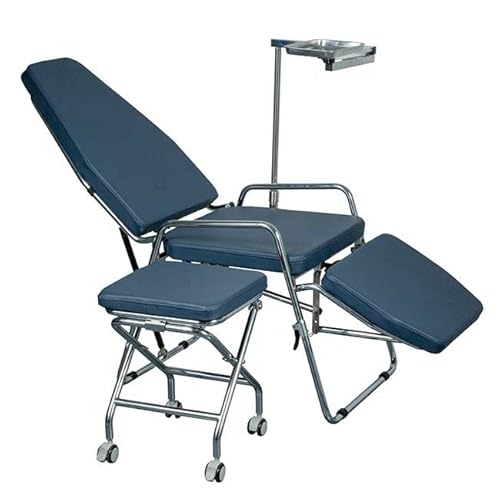 mrhugoo Microfiber Leather Dentist Chair Assistant Stool with Wheels and Instrument Tray