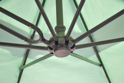 Galtech International 13 Foot Cantilever Round Umbrella Antique Beige