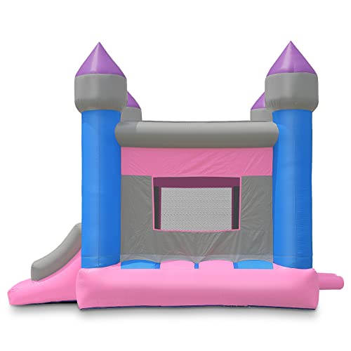 Cloud 9 Commercial Grade Princess Castle Bounce House with Blower Multicolor