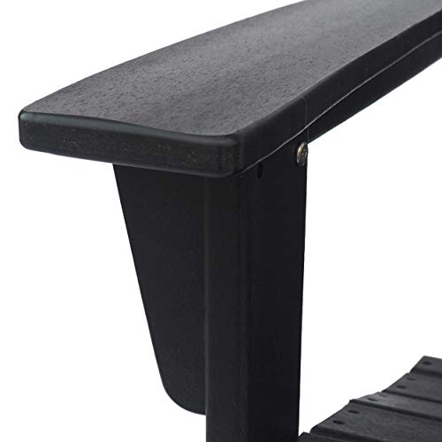 Christopher Knight Home Robert Outdoor Contemporary Adirondack Chair Set of 2 Matte Black