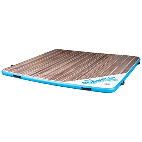 Connelly CWB Party Cove Dock Deluxe 10' Inflatable Floating Water Mat Brown