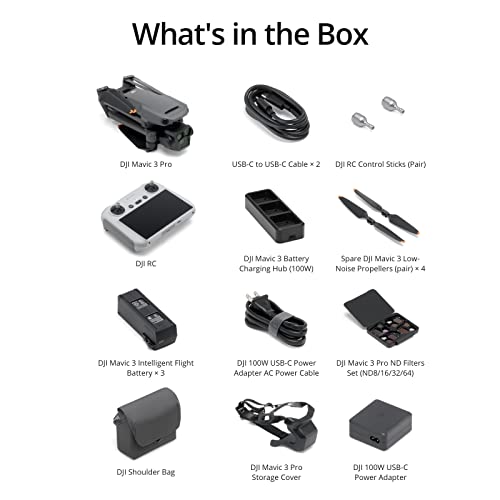 DJI Mavic 3 Pro Fly More Combo Triple-Camera Drone Black