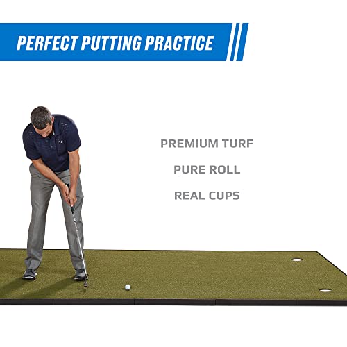 Fiberbuilt Indoor & Outdoor 6' x 12' Golf Putting Green Green