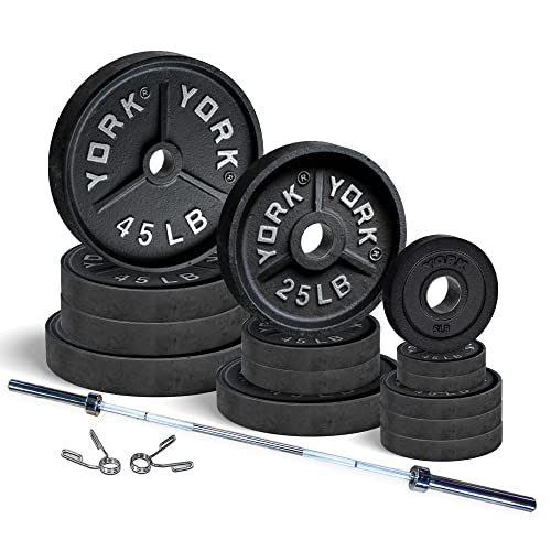 York Barbell Deep Dish Olympic Weight Plate Set