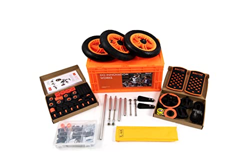 KZPFER 20-in-1 Kids Go Kart & Scooter Kit with Snow Upgrade Package Orange