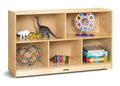 Jonti-Craft Low Single Mobile Storage Unit Shelves Yellow