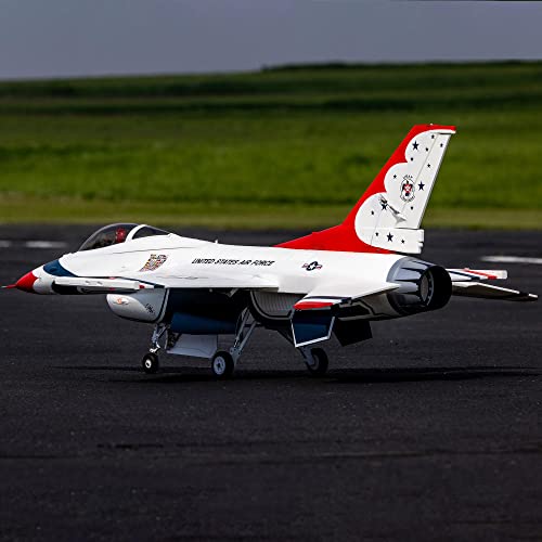 E-flite F-16 Thunderbirds 80mm EDF RC Airplane BNF White