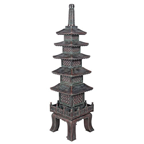 Design Toscano Nara Temple Pagoda Garden Statue 71 Inch Verdigris