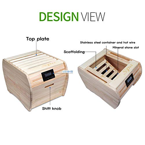 KING'S SPA 2-in-1 Steam Sauna Wood