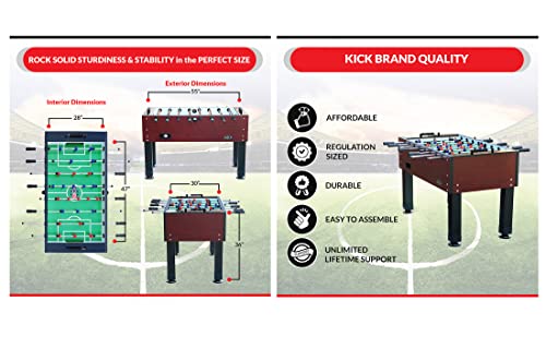 KICK Ambassador 55" Foosball Table Wooden