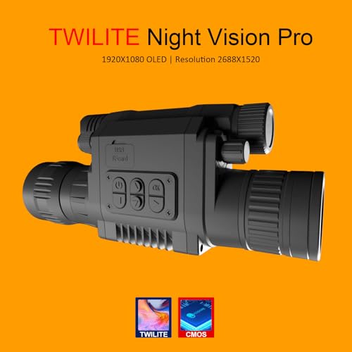 Hwishare Twilite Night Vision Monocular 4-8x40mm Black