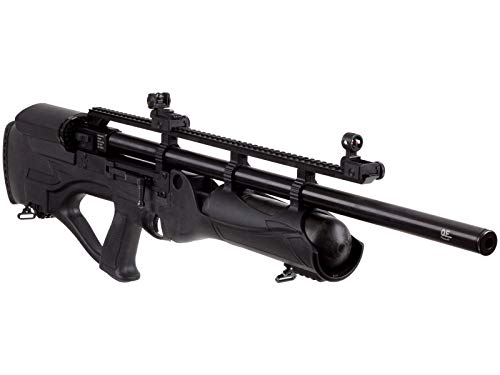 Wearable4U Hatsan HGHercBull-30 Hercules Bully .30 Caliber Air Rifle Bundle with Towel, 100 Pellets, 100 Targets Black
