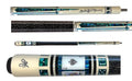Meucci MECAS03-B Paua Casino Series Pool Cue White/Blue