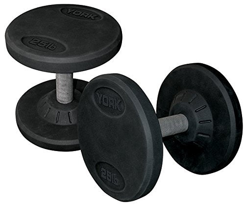 York Barbell Rubber Pro Style Dumbbell Set 10-125 lbs