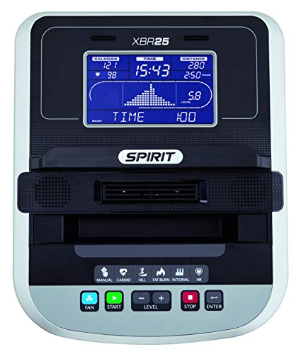 Spirit Fitness XBR25 Recumbent Bike Black