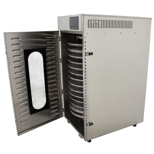 HQHAOTWU 16 Layers Rotary Food Dehydrator Machine Stainless Steel