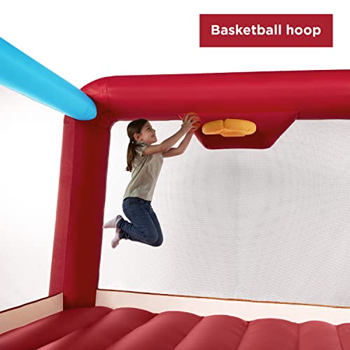 Radio Flyer XL Backyard Bouncer Inflatable Bounce House with Slide Red
