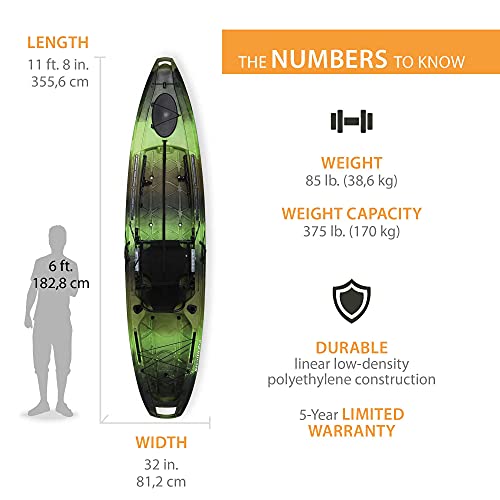 Lifetime Pro Angler 118 Fishing Kayak Gator Camo