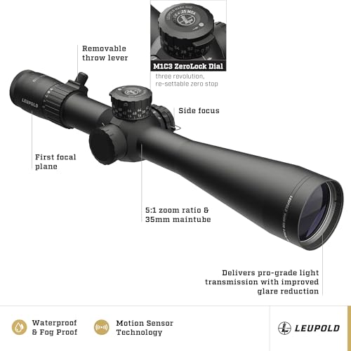 Leupold Mark 5HD 5-25x56 M1C3 FFP Illum Gunwerks RH1 MOA Riflescope Matte Finish
