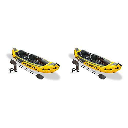 Intex Explorer K2 Inflatable Kayak Set Yellow