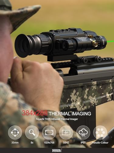 Feyachi Thermal Scope TH-35 384x288 50Hz Night Vision Riflescope Black