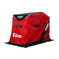 Eskimo Eskape 2400 Insulated 2-Person Ice Fishing Shelter with Sled and Bench Seat Red/Black