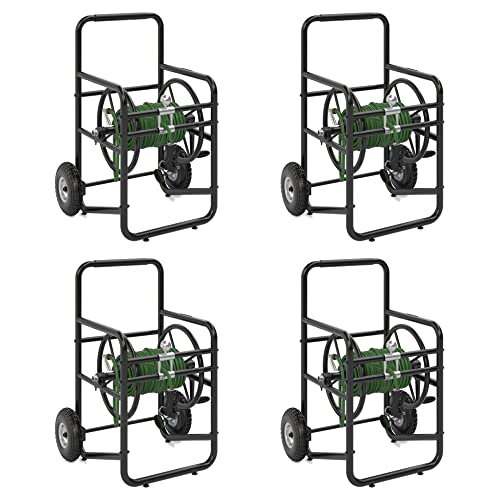 Suncast Professional Portable Hose Reel Cart 200 Foot Black