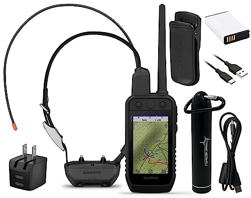 Wearable4U Garmin Alpha 300 Handheld Dog Tracking and Training with Alpha TT 25 Collar +E-bank