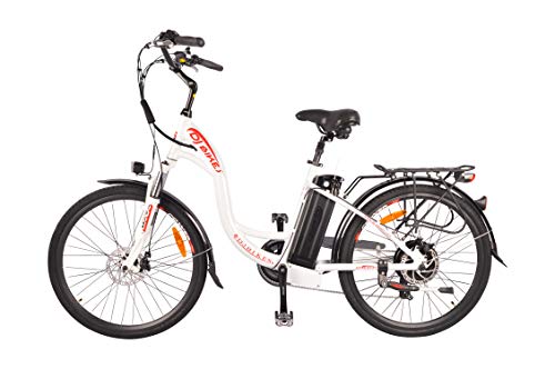 DJ Bikes City Bike 750W 48V 13Ah Step-Thru Power Electric Bicycle Pearl White B2