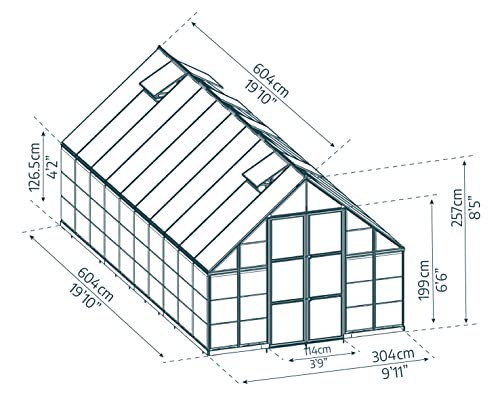 CANOPIA Palram Balance Greenhouse Kit 10'x20' Silver
