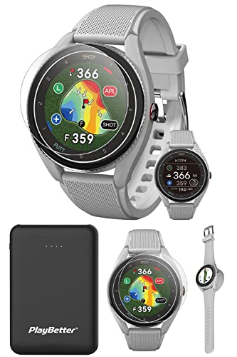 PlayBetter Voice Caddie T9 GPS Golf Watch Gray