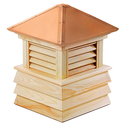 Good Directions Dover Wood Cupola with Polished Copper Roof 84" x 106