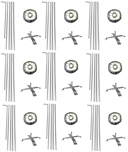 Generic Global Advertising Solutions Rectangle Feather Flag Telescoping Hardware 15ft Pole Kit Pack 9
