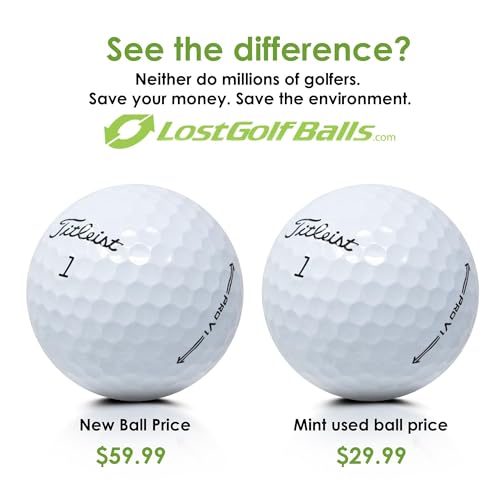 LostGolfBalls.com Titleist Pro V1 Golf Balls Good Condition 2019 AAA White
