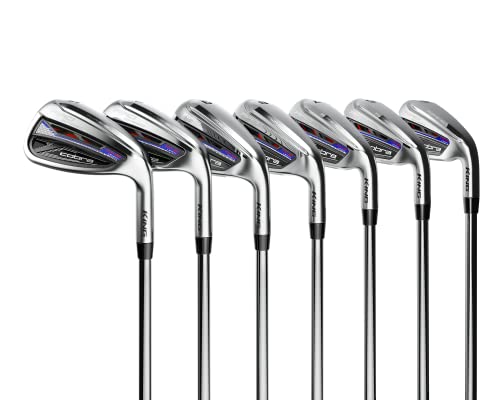 Cobra RadSpeed One Length Iron Set Men's Right Hand Satin Chrome-Blue-Red