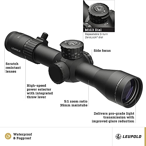 Leupold Mark 5HD 3.6-18x44mm M1C3 FFP Side Focus Riflescope PR1-MOA