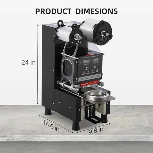 GarveeHome Fully Automatic Efficient Machine for Boba and Coffee Black