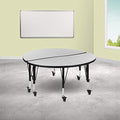 Flash Furniture Emmy Kids Adjustable Activity Table Set Grey