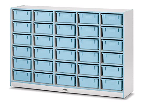 Jonti-Craft Rainbow Accents 30 Tub Mobile Storage Coastal Blue