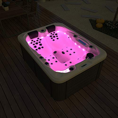 MCP-Distributions Outdoor Hydrotherapy Hot Tub SPA 51 Jets 23 LED Lights