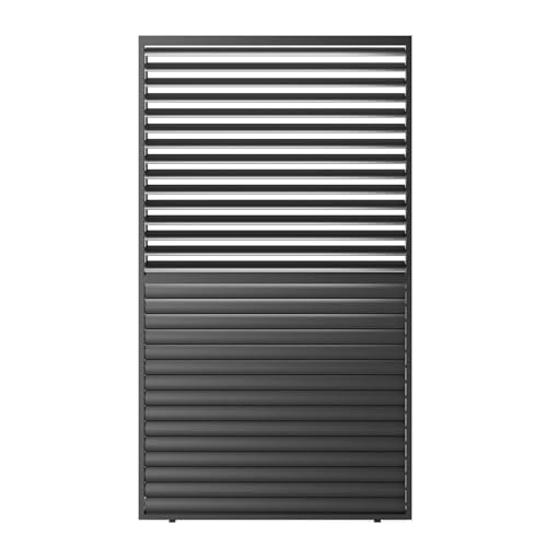 Kaimei Aluminum Louver Grille for Pergola Shade 1/3 Coverage 13FT Black