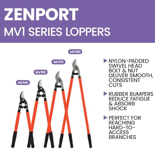 Zenport MV175 Professional Orchard and Landscape Tree Lopper 30-Inch Box of 12 Orange
