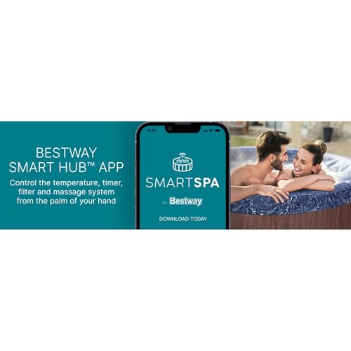 Bestway SaluSpa Toronto Smart AirJet Plus Hot Tub 7 Person Brown