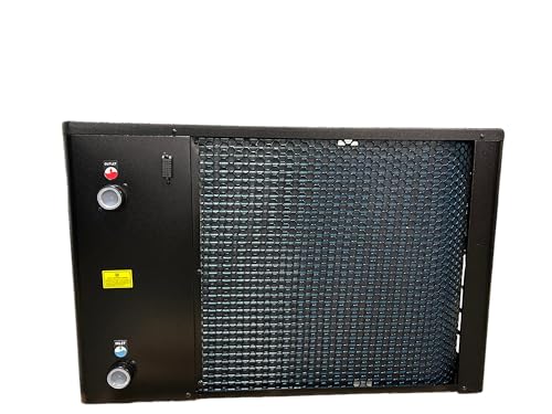 Nirvana Heat Pump NE75 AHRI Certified Spa and Swimming Pool Heater, 73,500 BTU, 15K Gallon Gray/Black